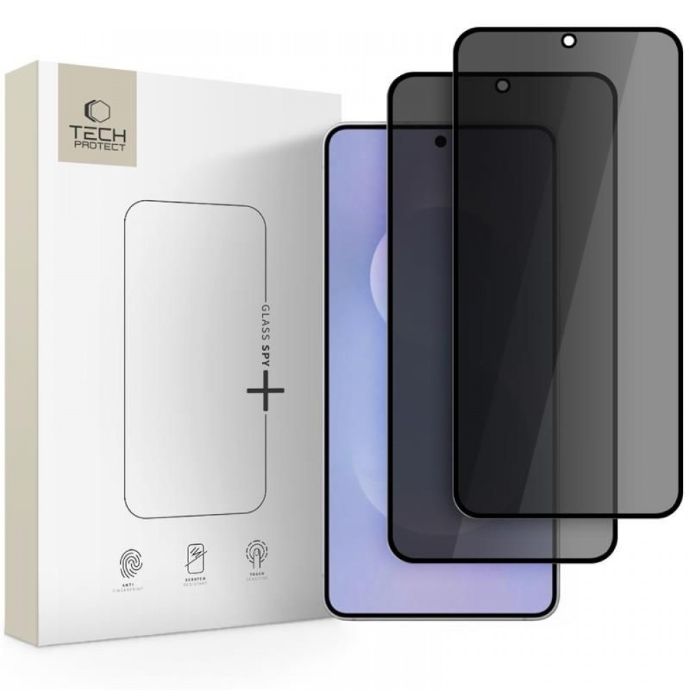 Privatum suteikiantis apsauginis stikliukas "Hofi Glass Spy+ Privacy" (2 vnt.) telefonui Samsung Galaxy S25 Edge