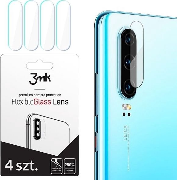 3MK 3MK FlexibleGlass Lens iPhone 7/8 Hybrid glass for camera lens 4pcs
