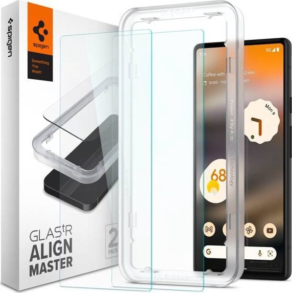 Spigen Hardened glass Spigen GLAS.tR Slim AlignMaster Google Pixel 6a [2 PACK]
