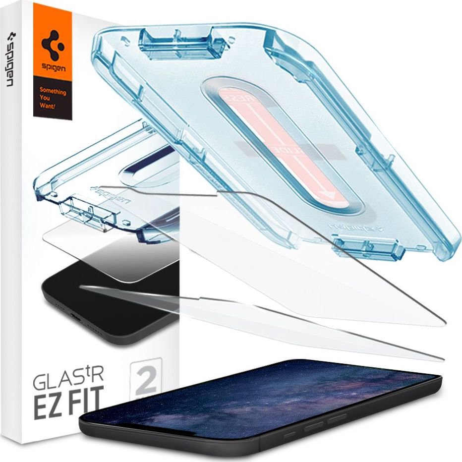 Spigen Spigen Glas.TR iPhone 12 Mini 2-Pack "EZ FIT" AGL01811 tempered glass