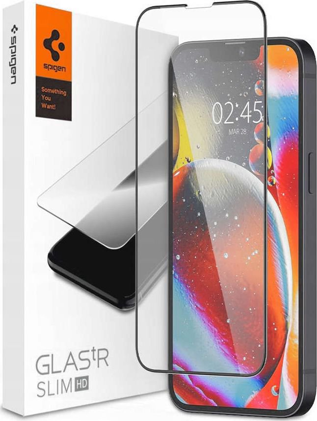Spigen Hardened glass Spigen GLAS.tR Slim Apple iPhone 13 mini Black