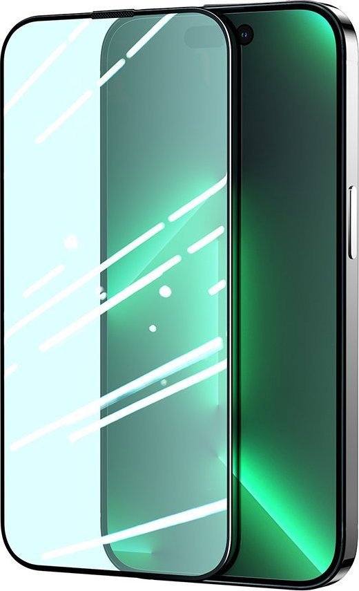 Joyroom Joyroom Knight green glass for iPhone 14 Pro with Anti Blue Light filter on full screen (JR