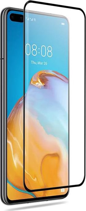 Crong Crong 3D Armour Glass Hardened glass 9H to screen Huawei P40 + installation frame