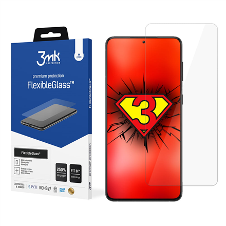 Ekrano apsauga 3MK FlexibleGlass Samsung, Galaxy S21, Hybrid glass, Clear Screen Protector