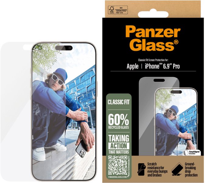 Apple iPhone 16 Pro Max Classic Fit Glass by PanzerGlass