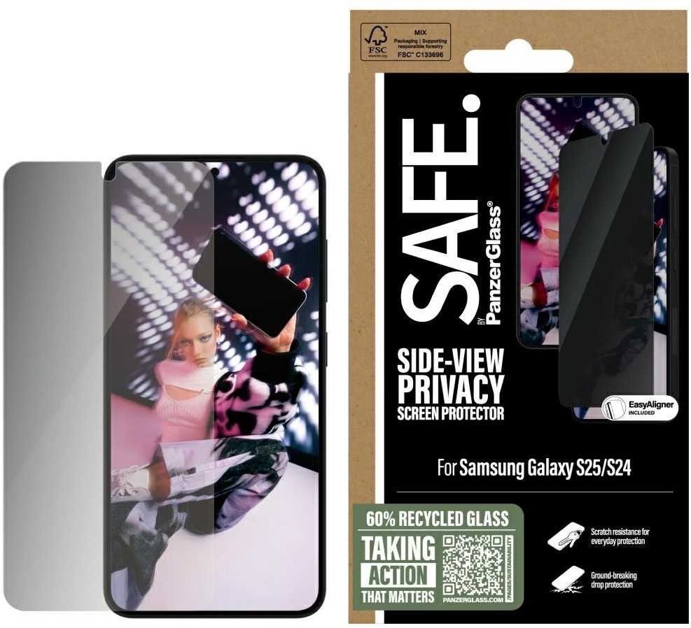 Samsung Galaxy S25 Ultra-Wide Fit Privacy SAFE Glass by PanzerGlass