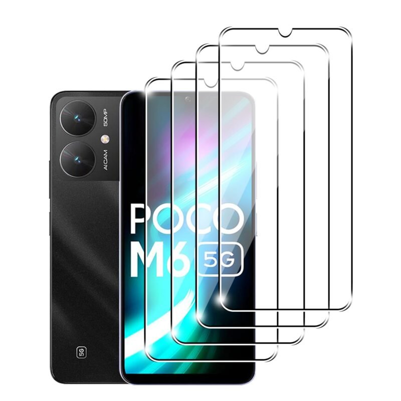 Xiaomi Poco M6 5G ekrano apsauga 4 vnt.