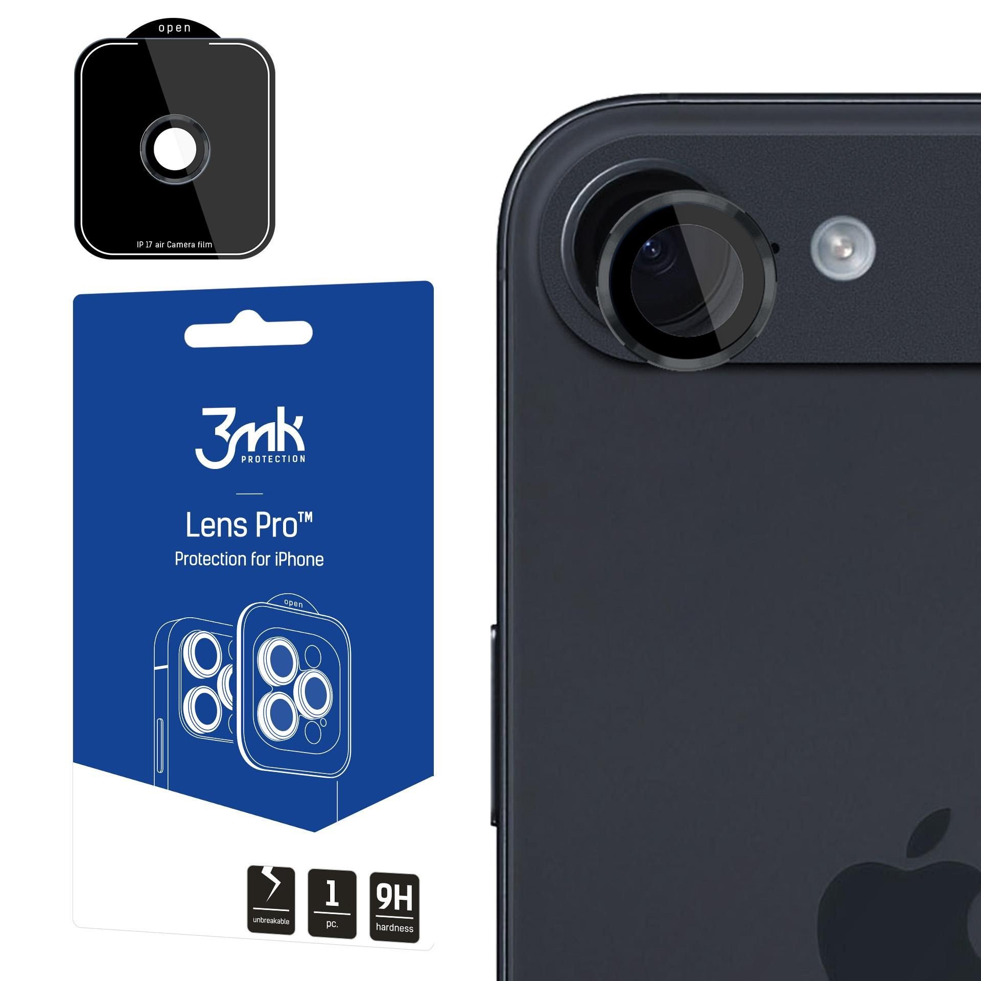 Apsauginis stikliukas kamerai 3mk Lens Pro Apple iPhone 17 Air juodas