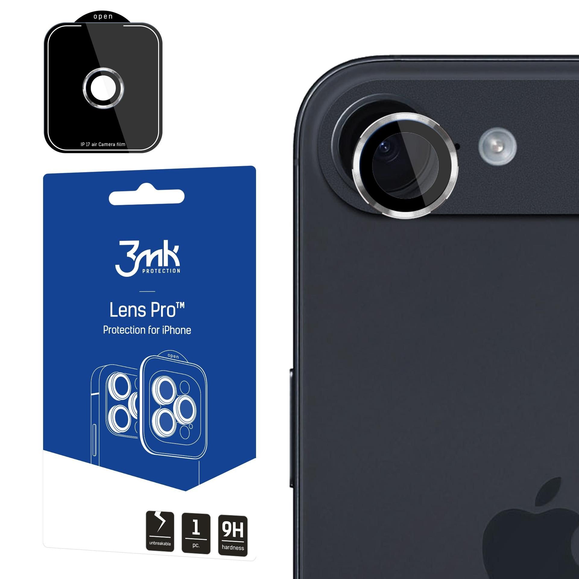Apsauginis stikliukas kamerai 3mk Lens Pro Apple iPhone 17 Air sidabrinis
