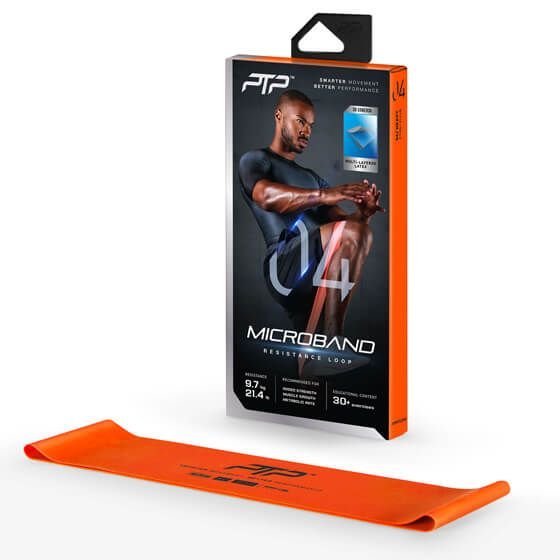 ELASTINĖ JUOSTA PTP MICROBAND (ĮVAIRAUS STIPRUMO) Oranžinė