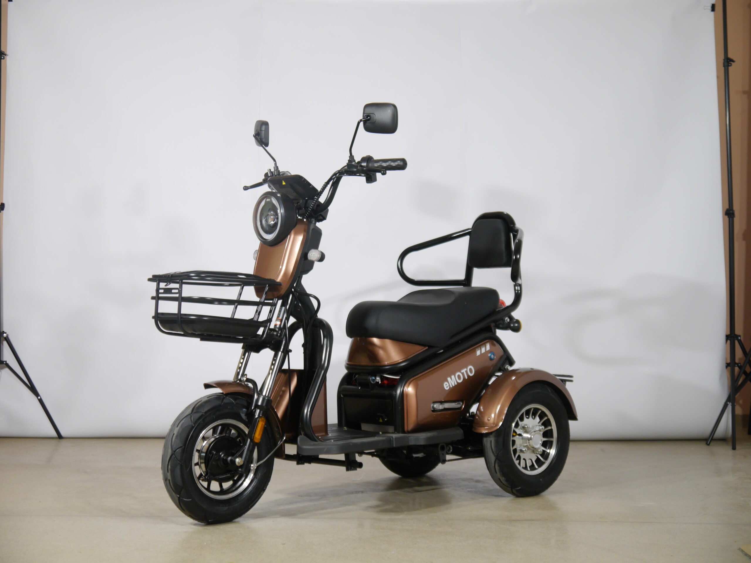 Elektrinis triratis mopedas motoroleris LIDIA J3 1000W 20AH