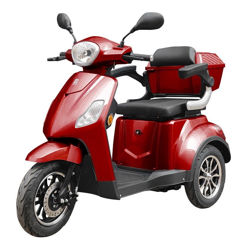 Elektrinis triratis motoroleris, 800W 20Ah BS998DS, raudonas