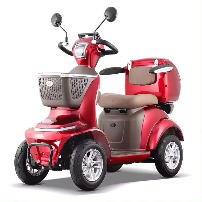 Elektrinis keturratis mopedas motoroleris QC 500W 48V 20AH