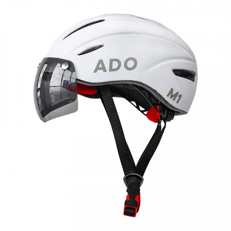 ADO M1 e-bike dviratininko šalmas baltas M-XL