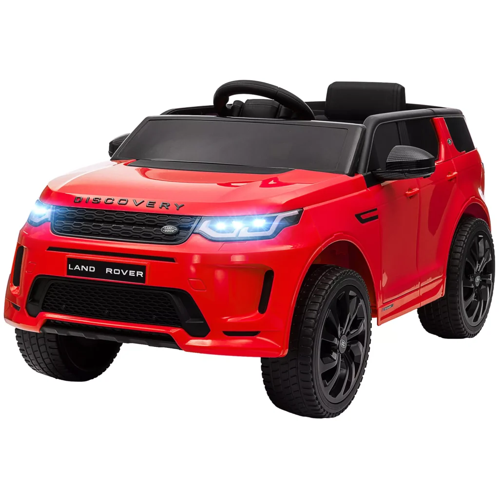 Vaikiškas Elektrinis Automobilis 12V | Su Nuotolinio Valdymo Pulteliu, LED Žibintais, USB/MP3 Jungtimi, 3-6 Metų Vaikams, Raudonas
