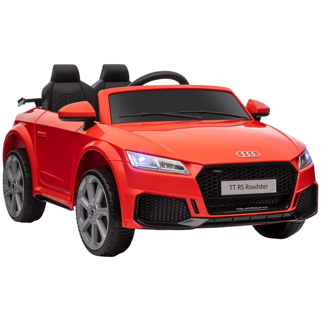 HOMCOM Vaikiškas elektrinis automobilis Vaikiškas automobilis su nuotolinio valdymo pulteliu, MP3, 3-6 metų, PP, raudonas, 102x60x44 cm