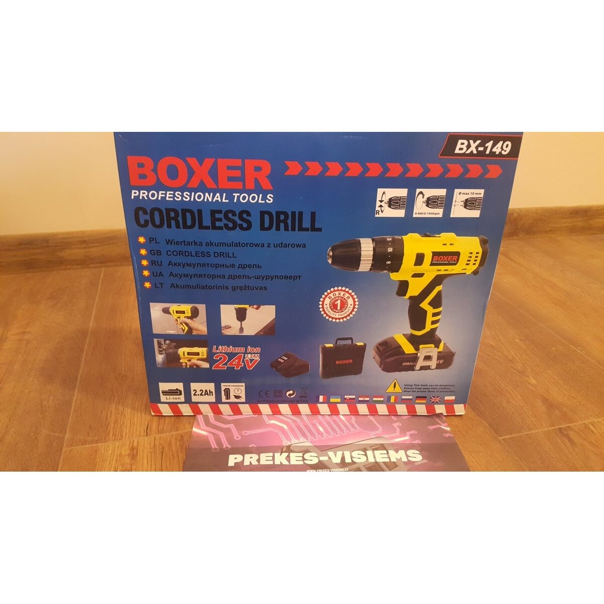 Akumuliatorinis suktukas Boxer bx-149 2.2Ah + KALIMAS