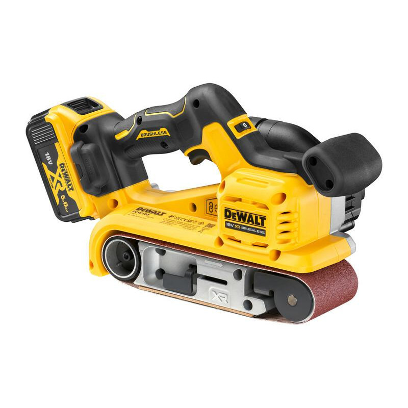 DCW220P2-QW DEWALT.18V DCW220P2 2x5.0Ah 75x533mm TSTAK juostinis šlifuoklis