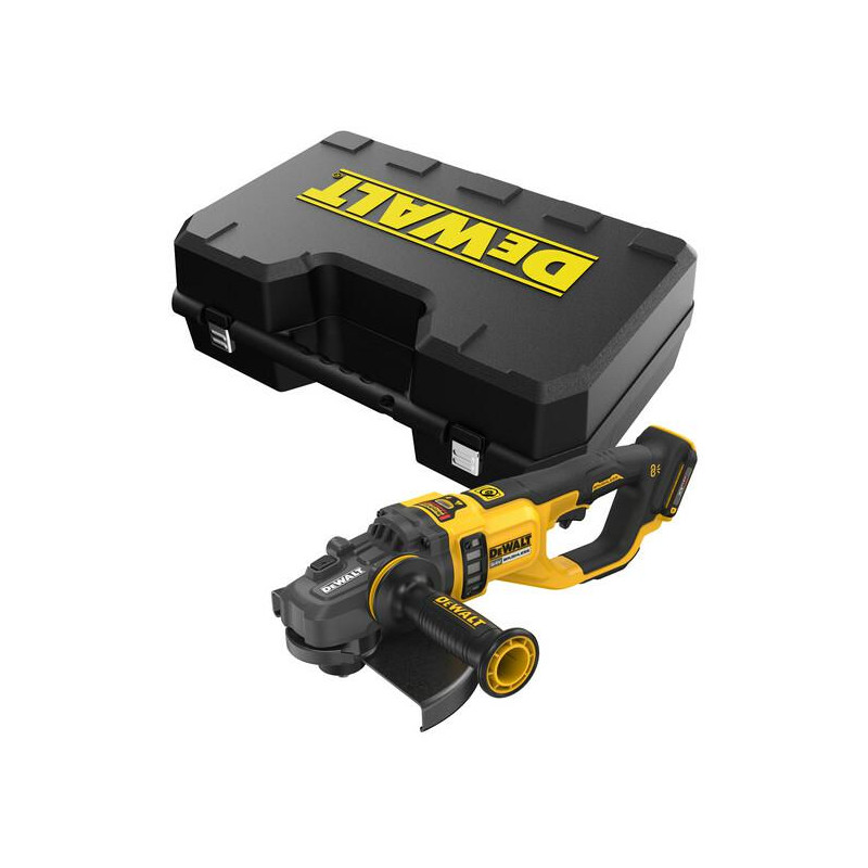 DCG460NK-XJ KAMPINIS ŠLIFUOKLIS DEWALT.ANGLE ŠLIFUOKLIS. 54V FV DCG460NK 230mm korpusas