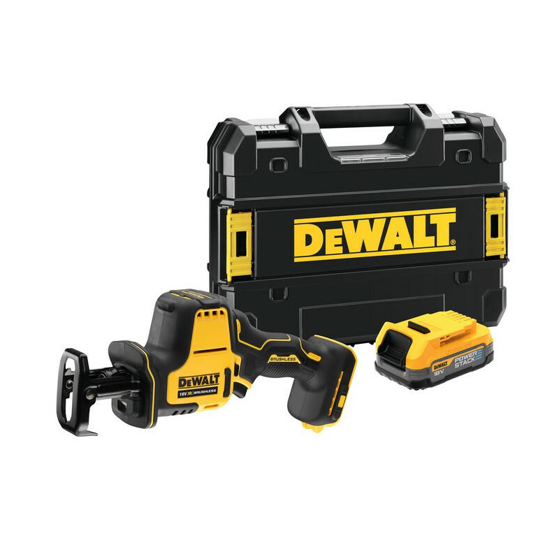 DCS369E1T-XJ DEWALT PIŁA SZABLASTA 18V 1x1,7Ah POWERSTACK DCS369E1T
