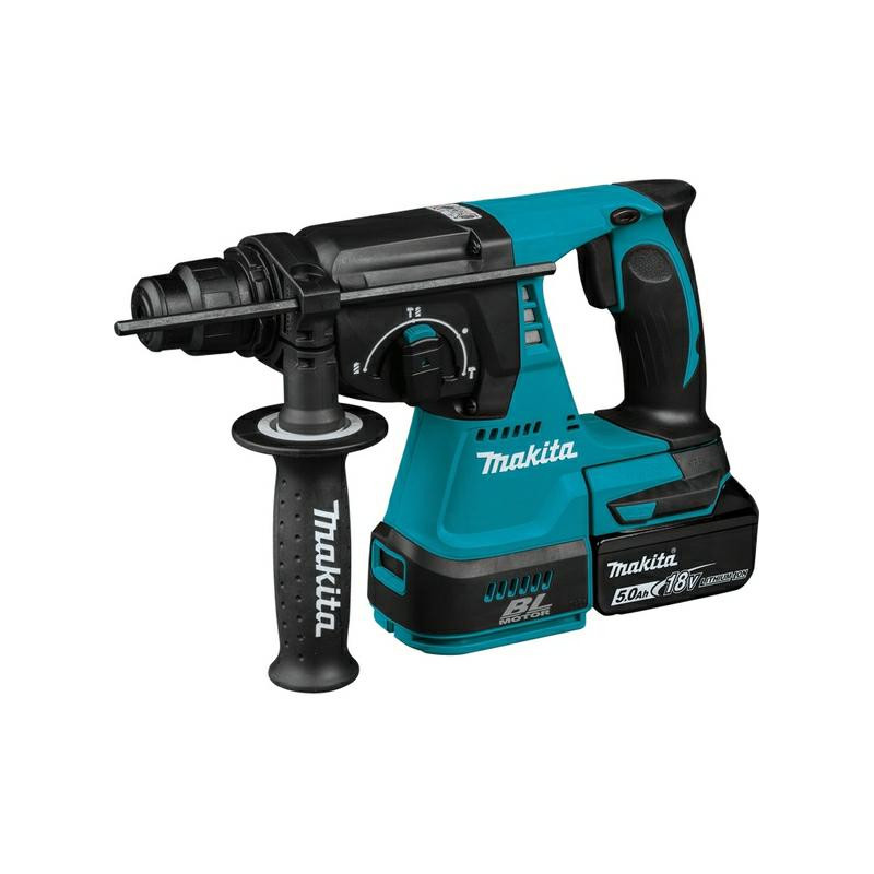 MAKITA SDS-PLUS 18 V 2J 2 x 5,0 Ah BLDC gręžimo plaktukas DHR242RTJ