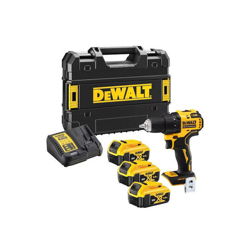 DCD708P3T-QW DEWALT.18V gręžtuvas DCD708P2T 65Nm 3x5.0Ah TSTAK ...
