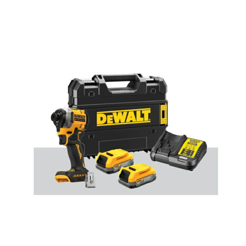 DCF850E2T-QW DEWALT ZAKRĘTARKA UDAROWA 18V 2x1,7Ah POWERSTACK DCF850E2T