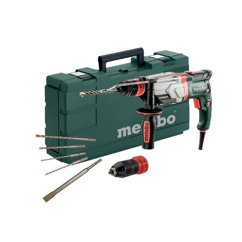 600713850 METABO.PLAKTUKINIS GRĘŽTUVAS 1100W UHEV 2860-2 QUICK 3.4J + GRIEBTUVAS + ACC...