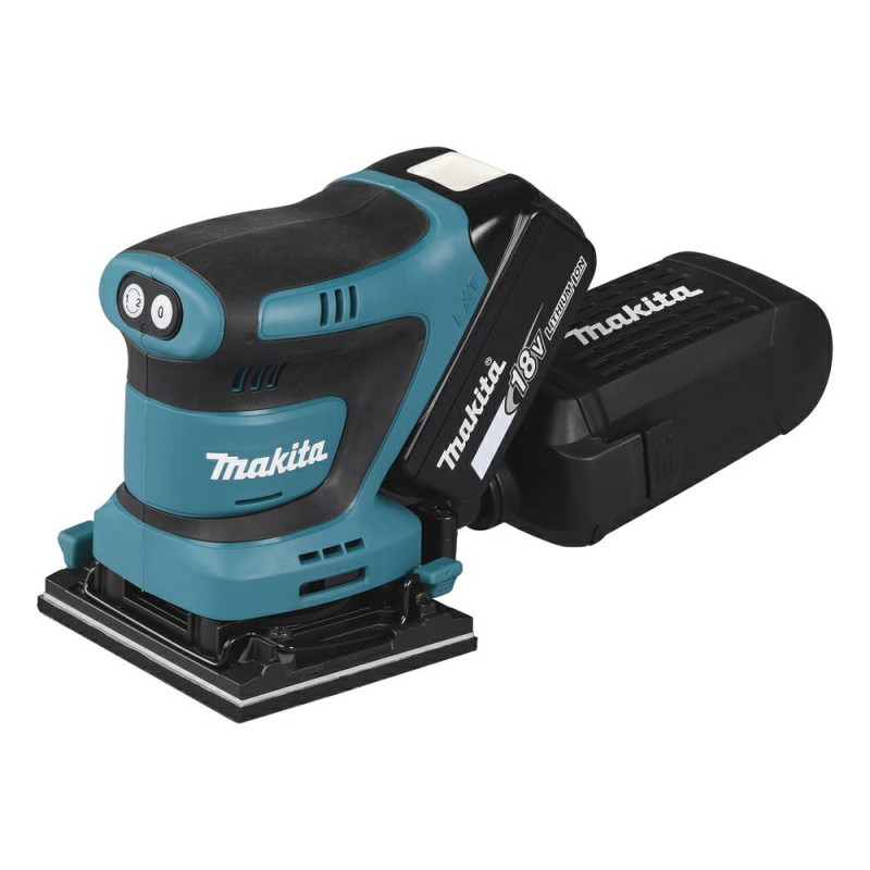 MAKITA.ORBITINIS ŠLIFUOKLIS.  18V DBO480RTJ 93x185mm 2x5Ah