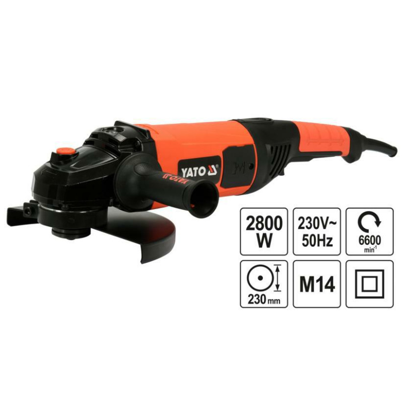 YT-82110 YATO kampinis šlifuoklis 230 mm 2800 W 82110