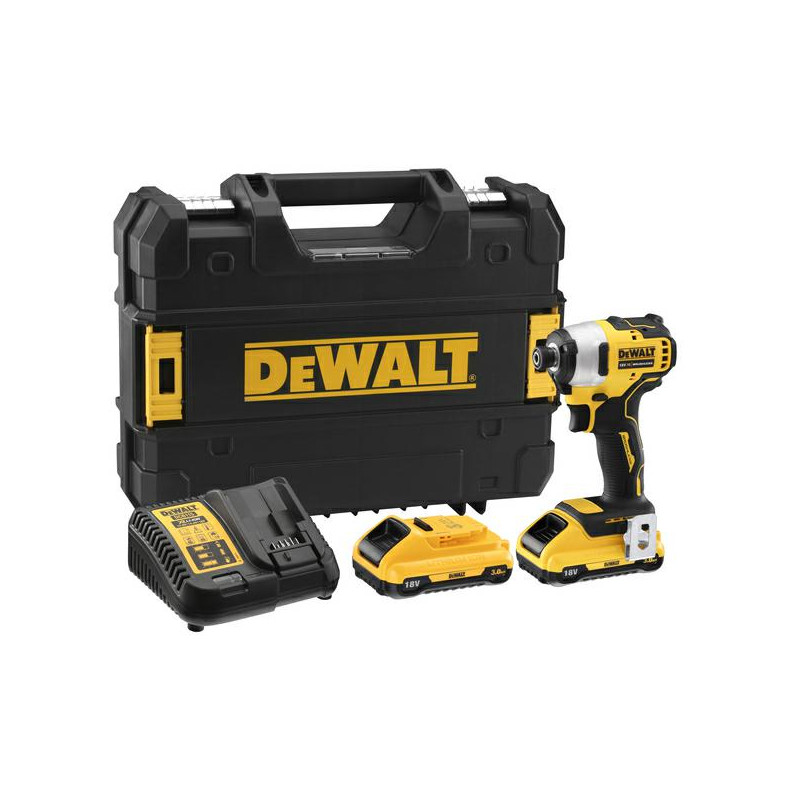 DCF809L2T-QW DEWALT ZAKRĘTARKA UDAROWA 18V 190Nm 2x3,0Ah TSTAK DCF809L2T