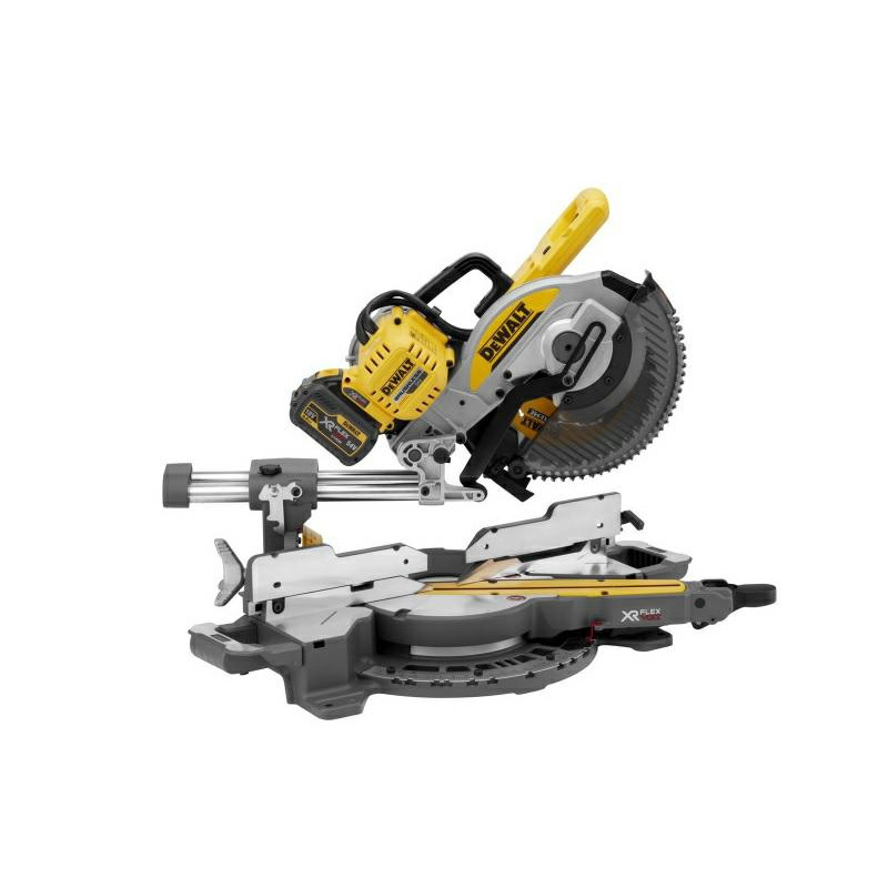 DCS727T2-QW DEWALT FLEXVOLT 54V skersinio pjovimo staklės 250mm 2x6,0Ah