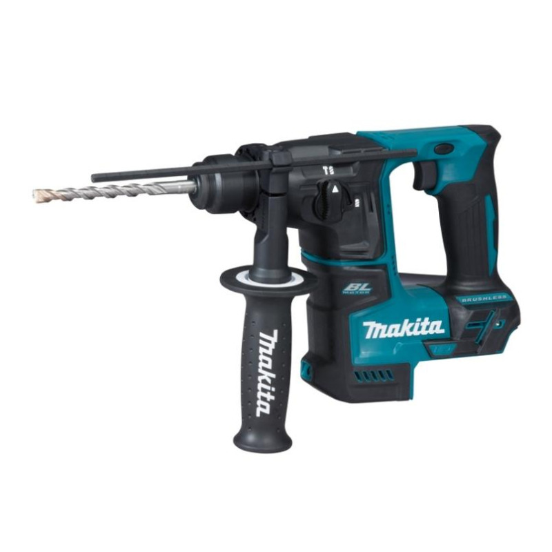 MAKITA SDS-PLUS 18V LIČIO JONŲ 1,2J BLDC GRĘŽIMO PLAKTUKAS BE AKUMULIATORIAUS IR ĮKROVIKLIO DHR171Z
