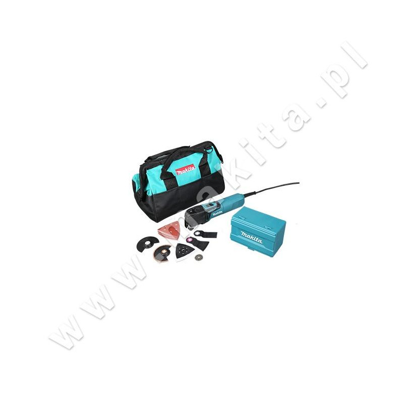 "MAKITA" DAUGIAFUNKCINIS ĮRANKIS 320W SDS GRIEBTUVAS + PRIEDAI TM3010CX13