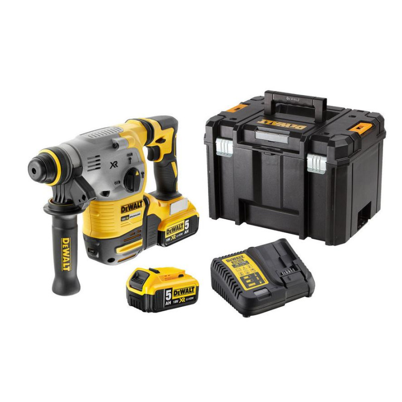 DCH283P2-QW DEWALT MŁOT WIERCĄCO-KUJĄCY SDS-PLUS 18V 2,8J 2 x 5,0Ah XR LI-ION BEZSZCZOTKOWA DCH283P2