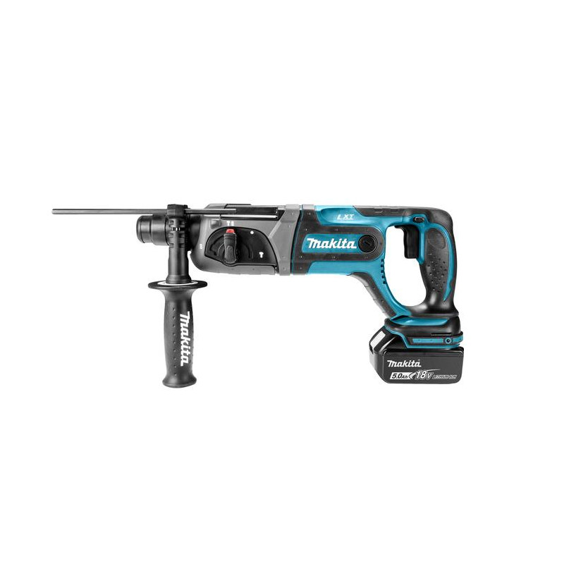 MAKITA 18V 2J 2 x 5,0 Ah smūginis gręžtuvas su kalimo galimybe DHR241RTJ