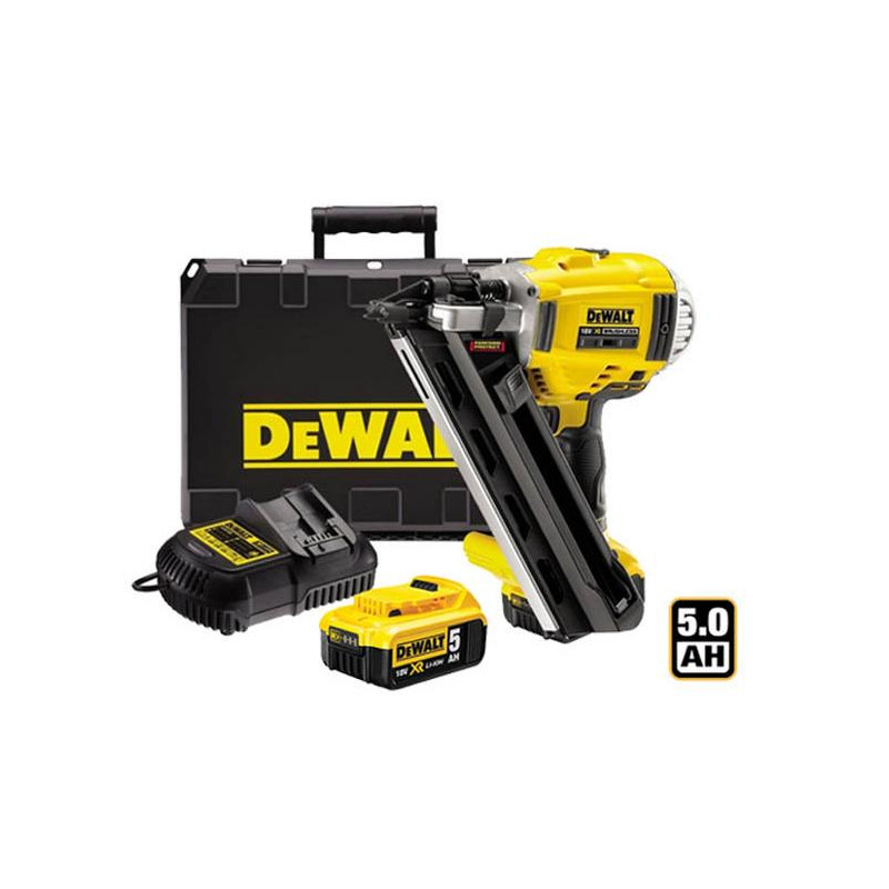DCN692P2-QW DEWALT GWOŹDZIARKA 18V 50-90mm 2x5,0Ah LI-ION BEZSZCZOTKOWA DCN692P2