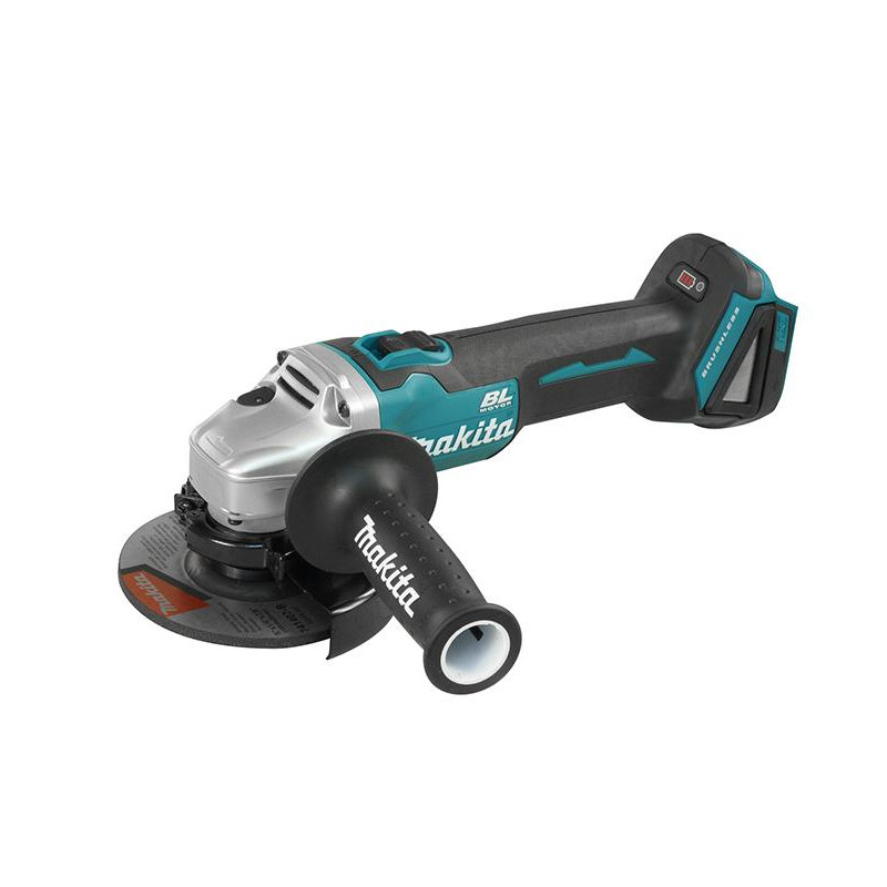 MAKITA 18V LI-ION 125 mm bešepetėlinis kampinis šlifuoklis be akumuliatorių ir įkroviklio MAKPAC DGA506ZJ