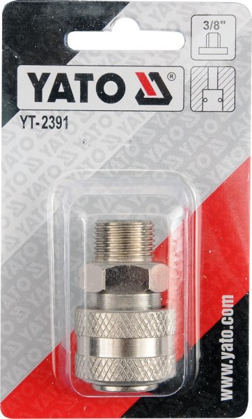 Antgalis žarnai 10 mm 3/8" išorinis sriegis Yato