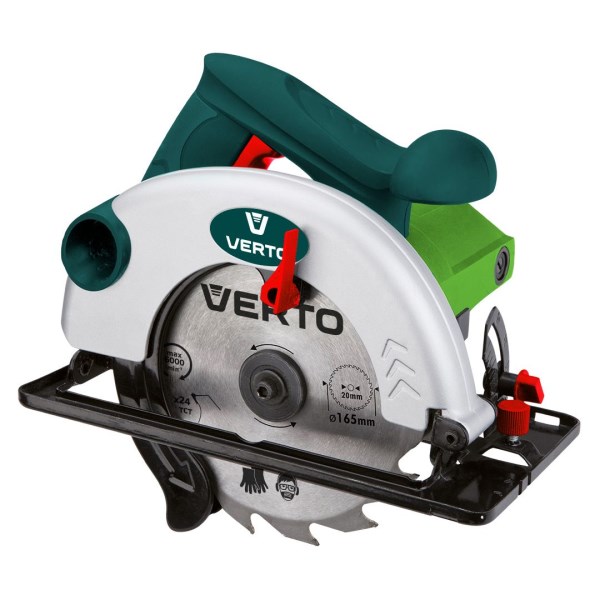 Pjūklas diskinis 1200W 165mm 52G682 Verto