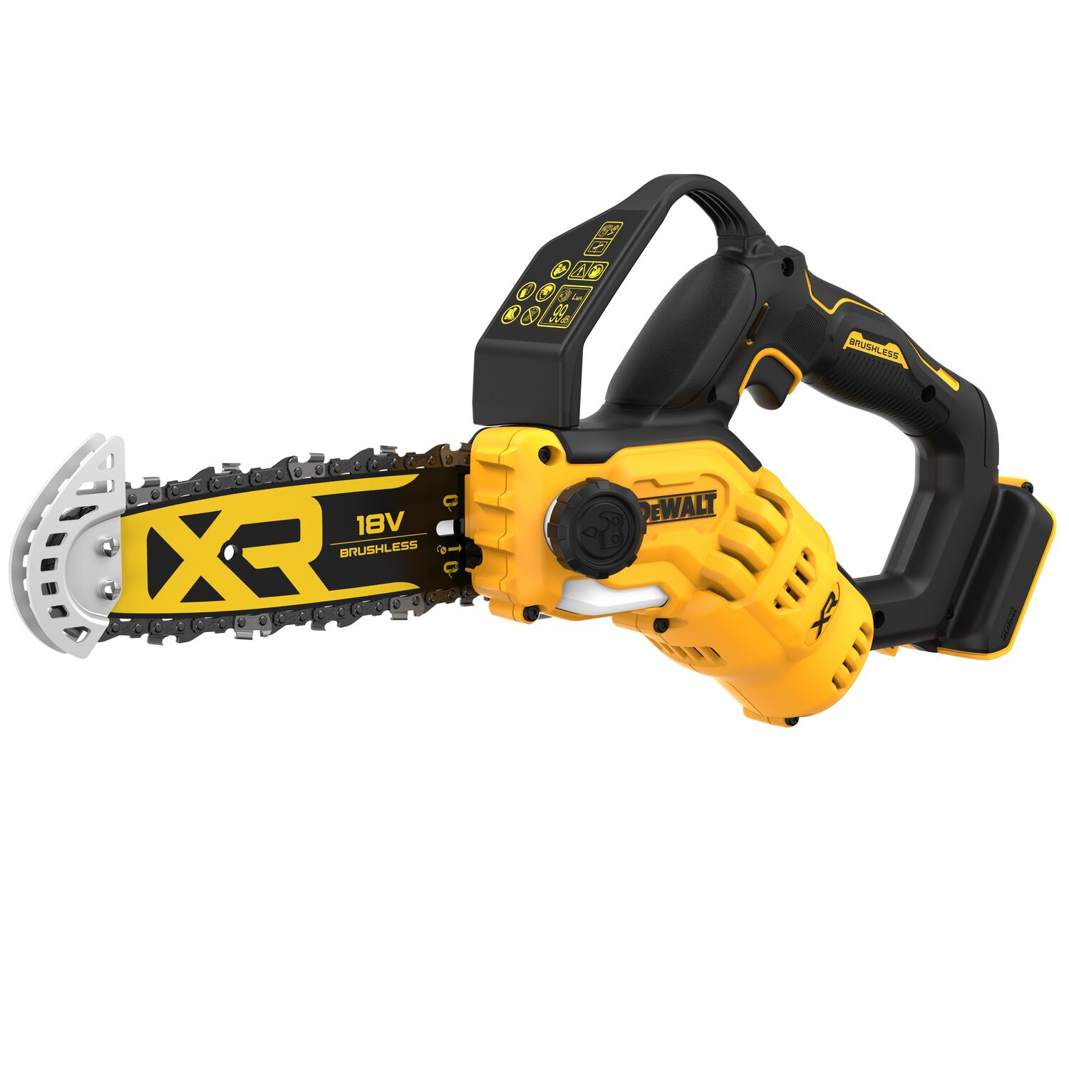 DeWalt DCMPS520 akumuliatorinis 20 cm grandininis pjūklas