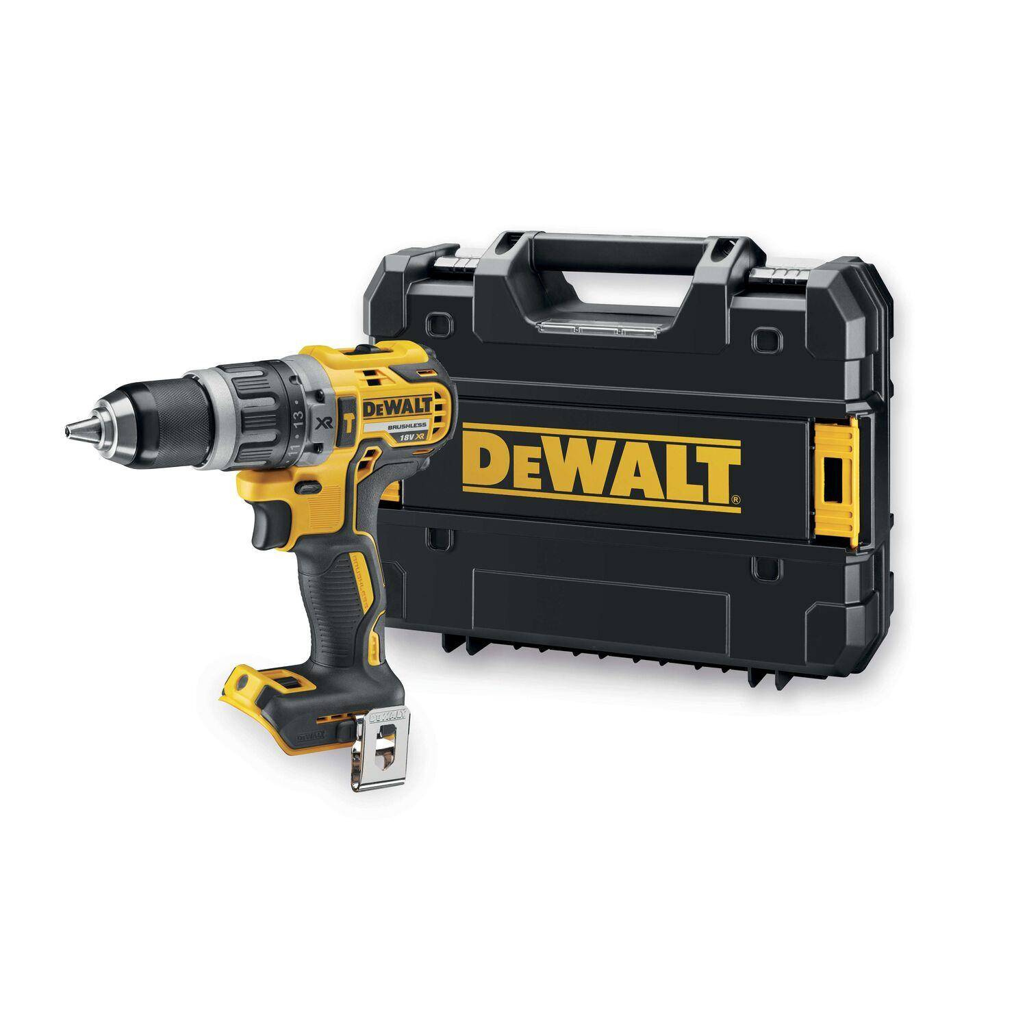 DeWalt DCD796NT-XJ bešepetėlinis gręžtuvas ir gręžtuvas su 18V XR TSTAK plaktuko dėklu