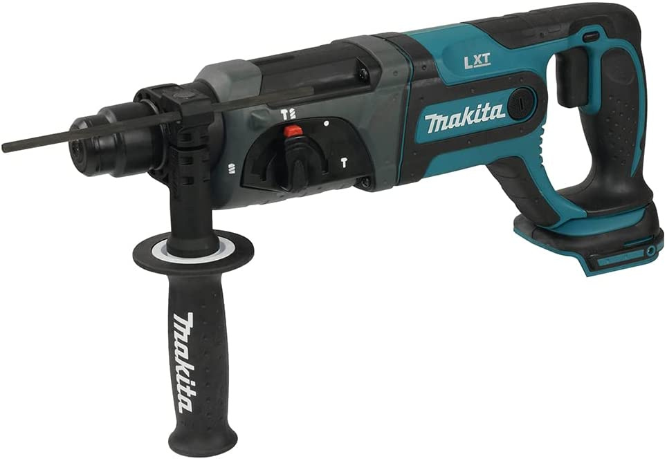 Makita DHR241Z 18V, 20 mm, Li-Ion akumuliatorinis smūginis gręžtuvas su kalimo galimybe