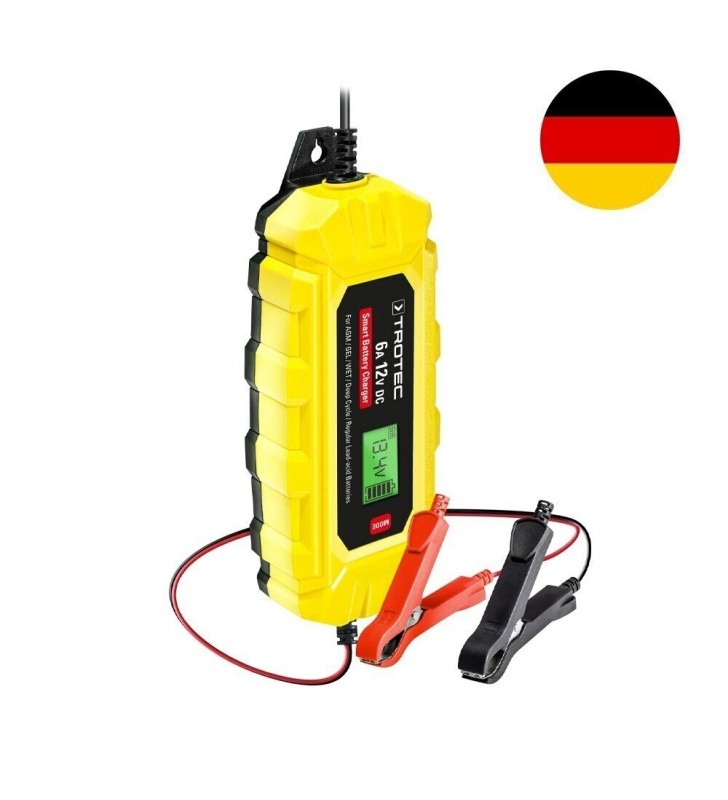 Akumuliatoriaus pakrovėjas Trotec PBCS 6A : Įtampa (V) - 12, sPavadinimas - Akumuliatoriaus pakrovėjas Trotec PBCS 6A, Srovė (A) - 6