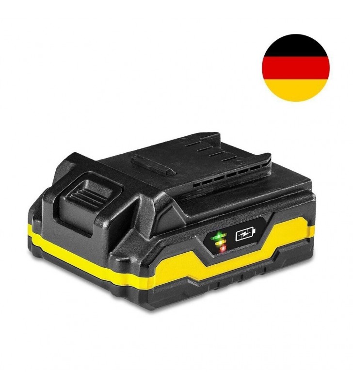 Akumuliatorius Trotec Flexpower 20 V 2 Ah : Akumuliatoriaus įtampa (V) - 20, Skirtas - PSCS 11-20V akumuliatoriniams suktuvams-gręžtuvams, sPavadinimas - Trotec Flexpower PSCS 11-20V 2.0 Ah akumuliatorius