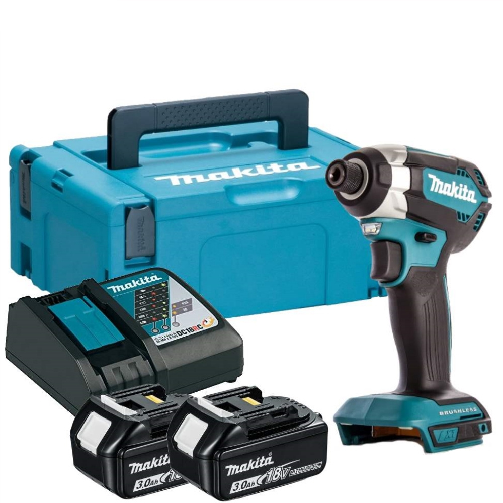 Makita DTD153RFJ 1/4 18V 2x3Ah akumuliatorinis smūginis gręžtuvas