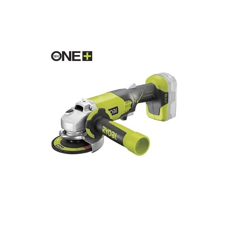 Ryobi akumuliatorinis kampinis šlifuoklis R18AG-0, 18 V ONE+, 115 mm (be akumuliatoriaus ir įkroviklio)