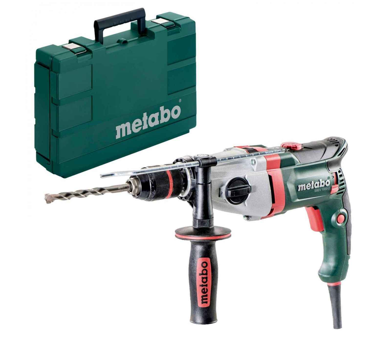 Elektrinis smūginis gręžtuvas Metabo SBEV 1000-2 (600783500), 1010 W + lagaminas