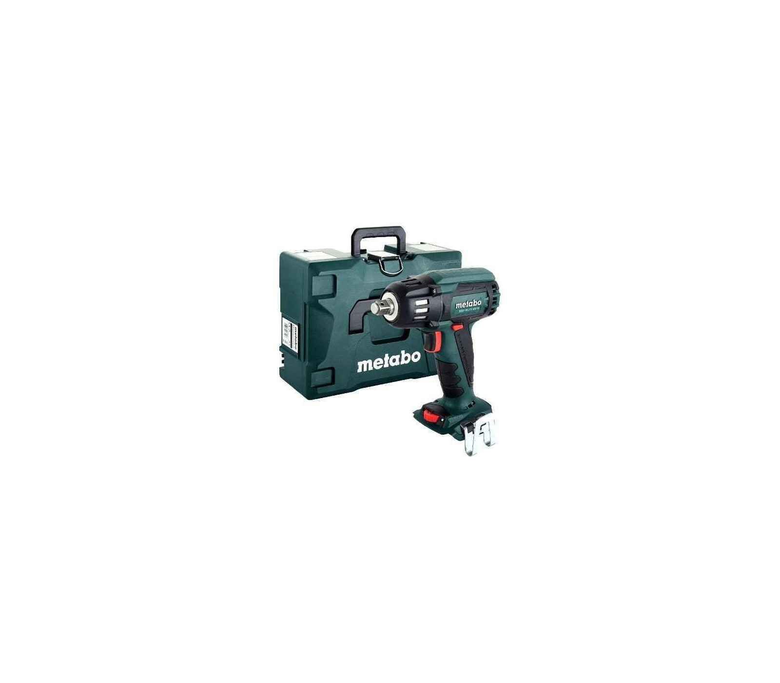 Akumuliatorinis smūginis veržliasukis Metabo SSW 18 LTX 400 BL (602205840), 18 V + lagaminas
