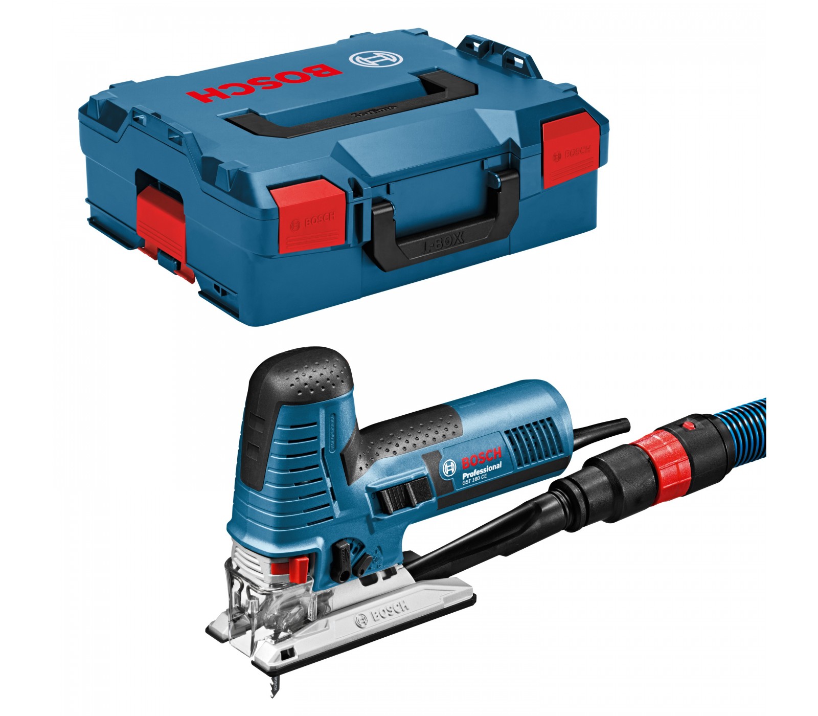 Elektrinis siaurapjūklis Bosch GST 160 CE, 800 W + lagaminas